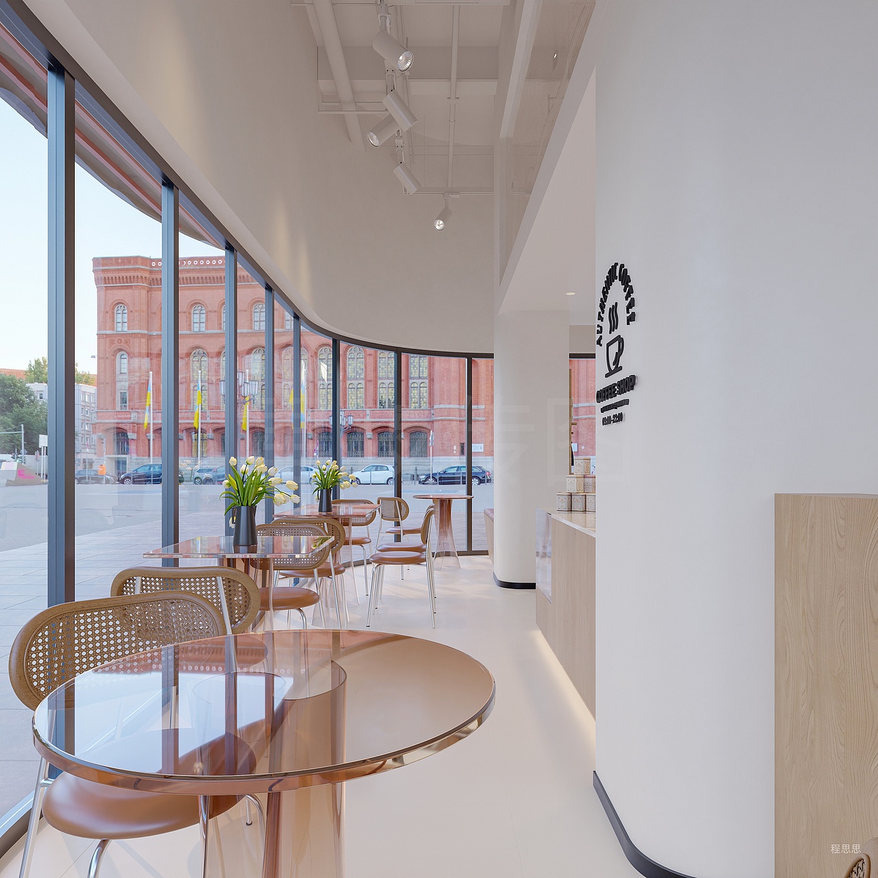 超现实氛围的咖啡馆设计（图ZNDA1MDk4ODk2） - 建筑设计 - 站酷设计师程思思c原创素材 - 站酷ZCOOL