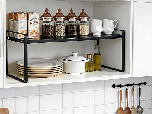 伸缩置物架-黑色