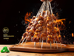 《东北烧烤大油边》美食 产品 哈尔滨雷鸣摄影