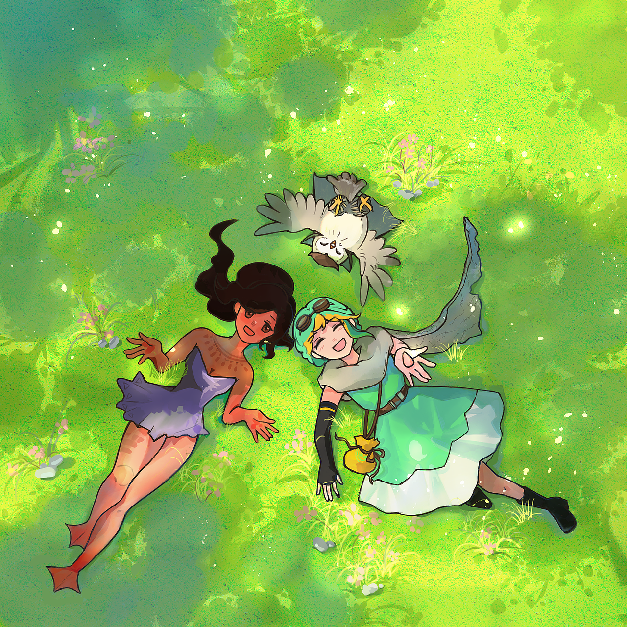 风和飞行院插画系列（图ZNDA1MTEyMjAw） - 艺术插画 - 站酷设计师蛙蛙叫咩咩原创素材 - 站酷ZCOOL