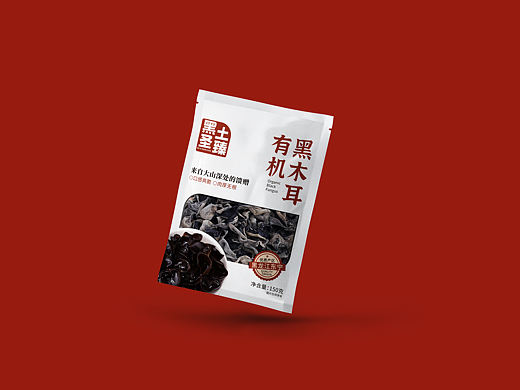 木耳食品袋装包装设计
