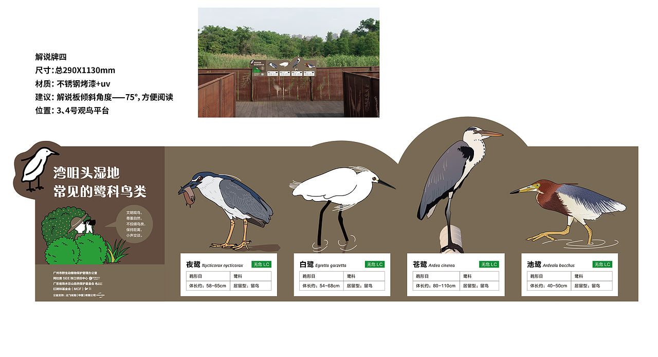 广东省广州市湾咀头湿地公园导视及科普解说牌设计（图ZNDA1MTE4ODQ4） - 宣传物料 - 站酷设计师tofu豆腐原创素材 - 站酷ZCOOL