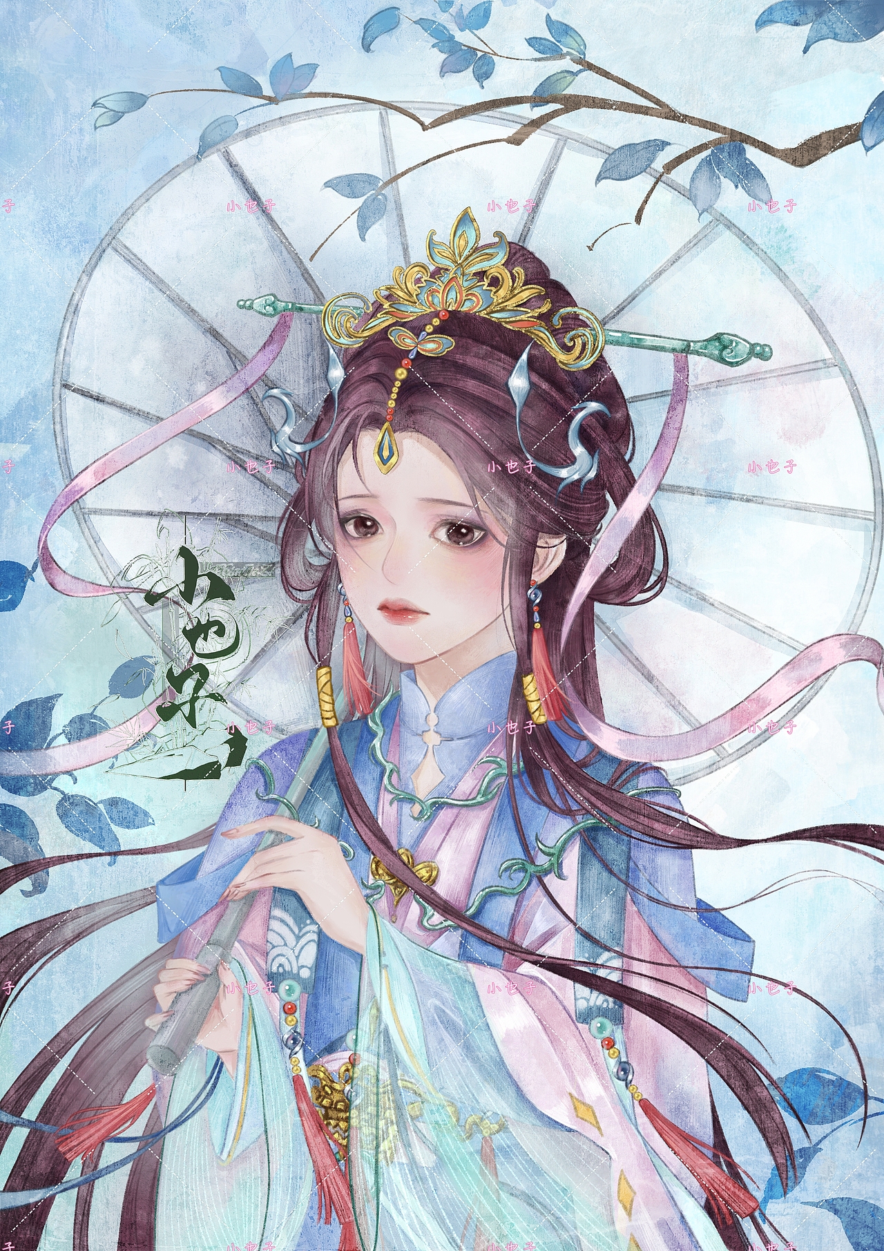 《葉羅麗精靈夢(mèng)》文茜古風(fēng)版【商用稿件禁止使用】（圖ZNDA1MTI4Mjg4） - 藝術(shù)插畫 - 站酷設(shè)計(jì)師小也子很酷原創(chuàng)素材 - 站酷ZCOOL