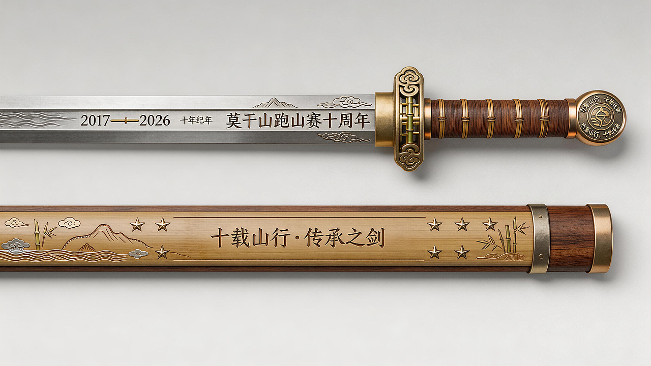 莫干山跑山赛十周年・「十载山行・传承之剑」全案设计(图ZNDA1MTI5OTY0) - AI作品 - 站酷设计师设计师花花日常原创素材 - 站酷ZCOOL