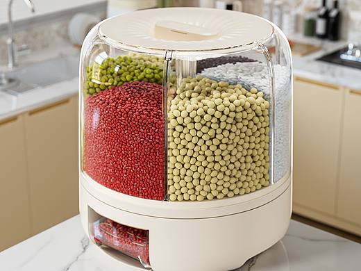 多功能旋转米桶