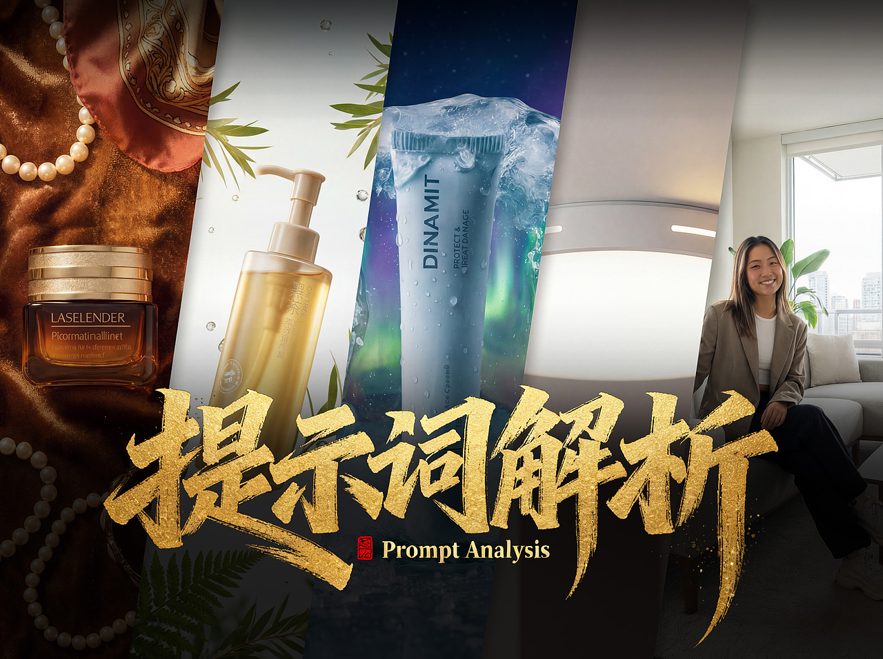 AIGC赋能美妆护肤品(提示词解析)(图ZNDA1MTM2NjIw) - AI作品 - 站酷设计师尤鹿AIGC原创素材 - 站酷ZCOOL