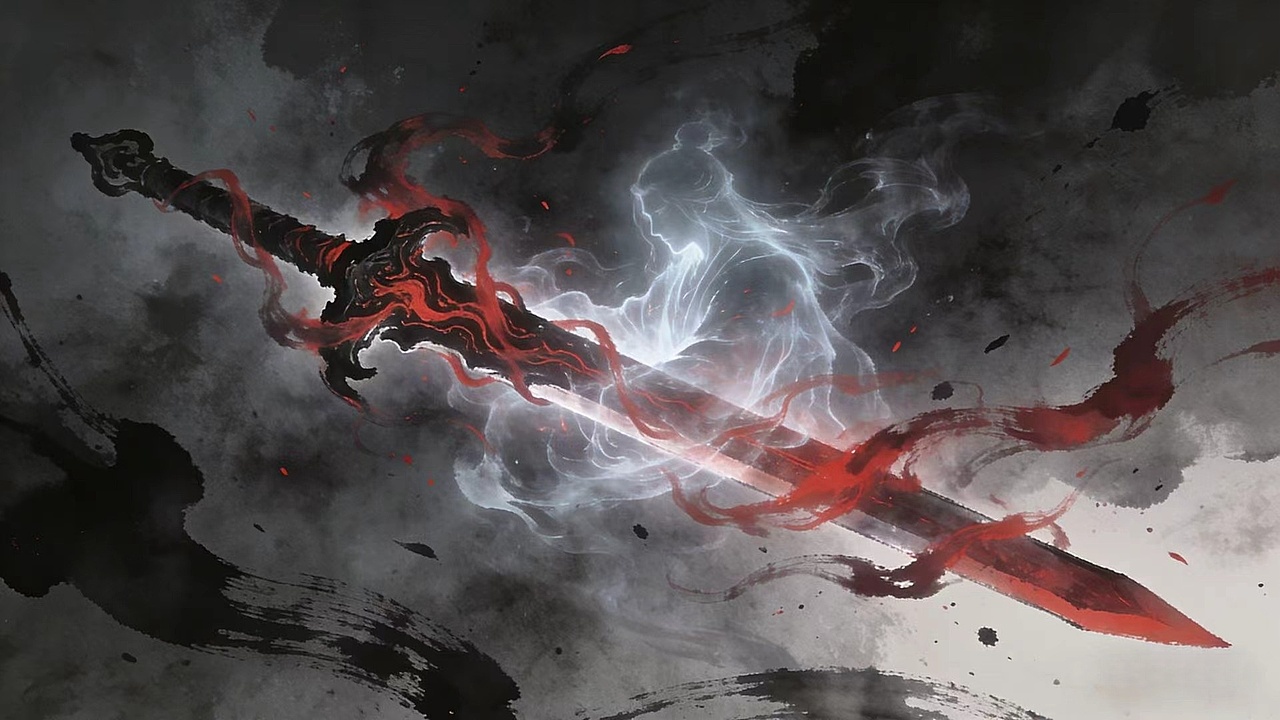 太子长琴魂归山海（图ZNDA1MTM4NTI0） - 艺术插画 - 站酷设计师雪缝原创素材 - 站酷ZCOOL