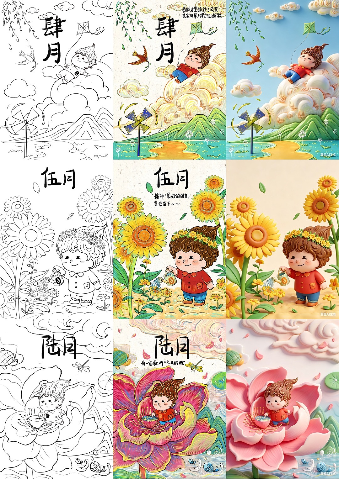 4到6月插画合集（图ZNDA1MTM4ODYw） - 商业插画 - 站酷设计师画画十口原创素材 - 站酷ZCOOL