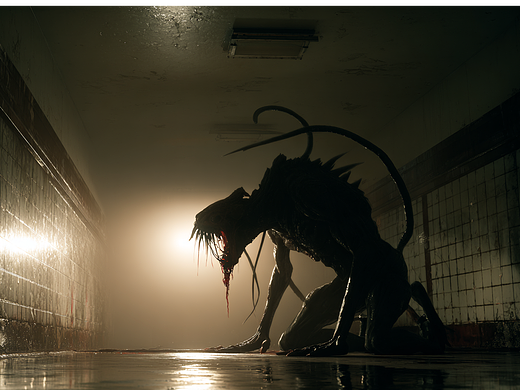 AI-视频-科幻+怪兽+剧情+悬疑