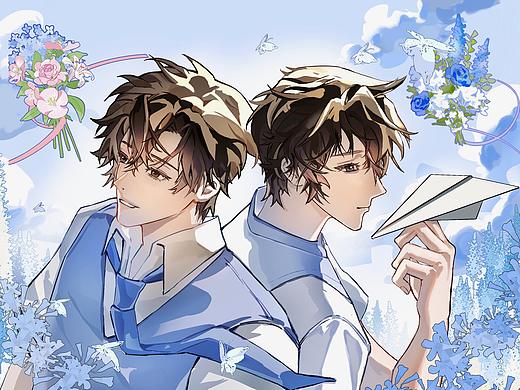 双男主（个人主页-ZNzM0MTgyMzY=） - 商业插画 - 站酷设计师黑白页原创素材 - 站酷ZCOOL