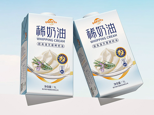 糕尔福稀奶油包装设计