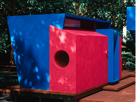 山童原创｜相映于丛林中的模块化装配小院 - 沃之野筑