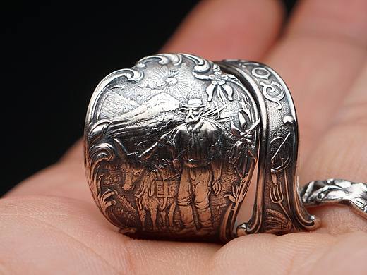 【科罗拉多州】古董银勺戒指