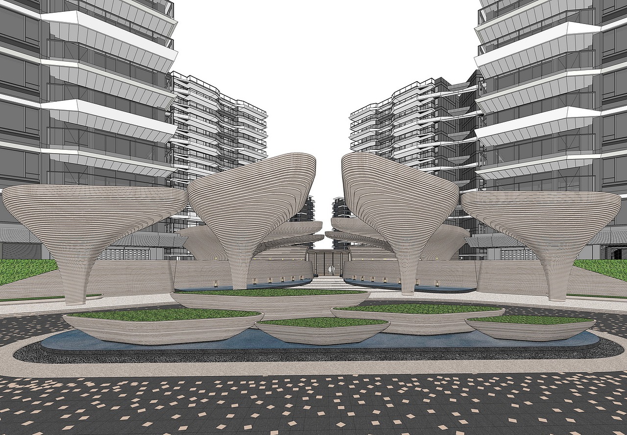 三亚海棠湾悦府示范区+高层住宅SU模型下载（图ZNDA1MTQ4NDI4） - 建筑设计 - 站酷设计师素模网原创素材 - 站酷ZCOOL