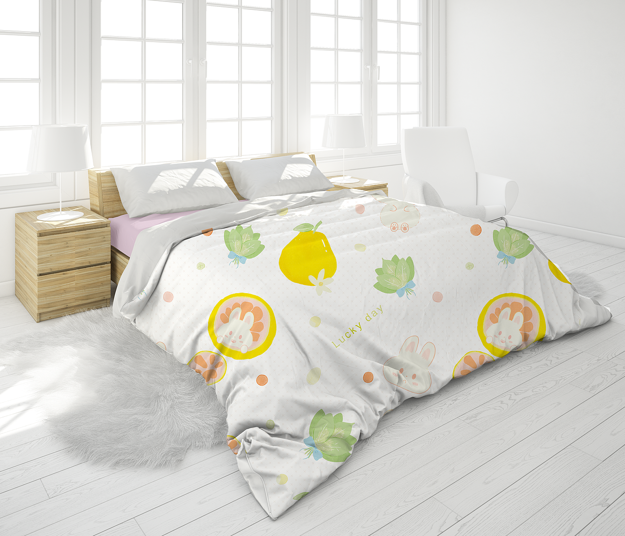 🉑四方连续&印花｜夏日柚是兔✨✨✨（图ZNDA1MTQ5MTE2） - 图案 - 站酷设计师七不七原创素材 - 站酷ZCOOL