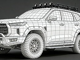國(guó)產(chǎn)硬派越野的 3D 重生｜哈弗改裝 SUV 全視角渲染