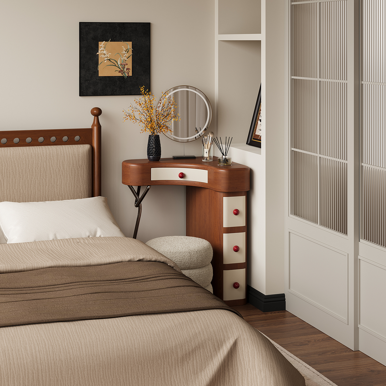 妆隐梳妆台（图ZNDA1MTUyMjc2） - 生活用品 - 站酷设计师川田野产品新闻发原创素材 - 站酷ZCOOL