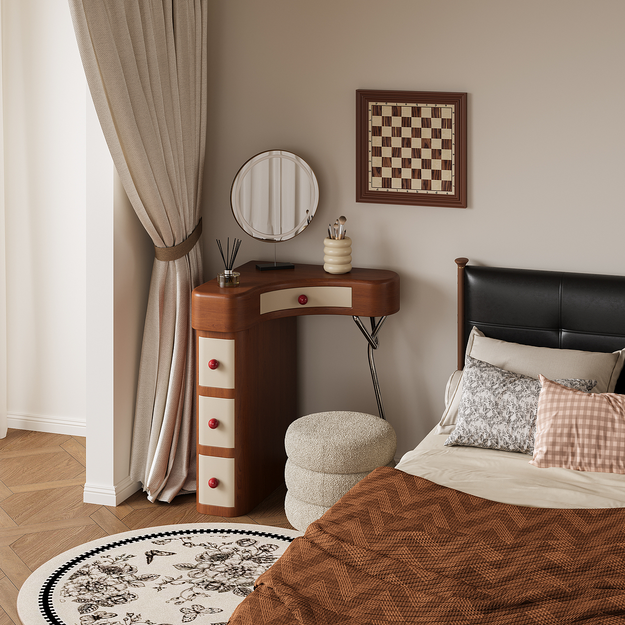 妆隐梳妆台（图ZNDA1MTUyMjk2） - 生活用品 - 站酷设计师川田野产品新闻发原创素材 - 站酷ZCOOL