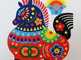 剪纸，马年作品系列。