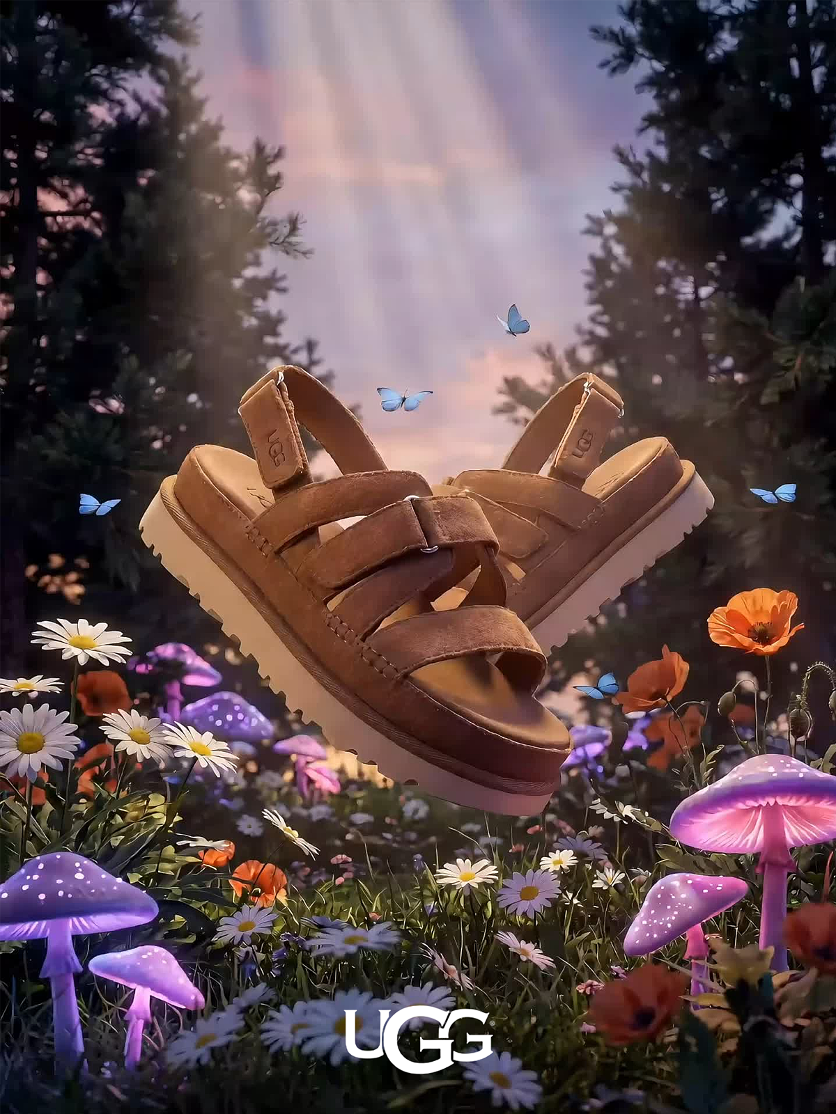 AI一键切换场景 ❀ UGG春夏系列①（图ZNDA1MTUzNzI0） - 鞋履设计 - 站酷设计师吉野三日原创素材 - 站酷ZCOOL