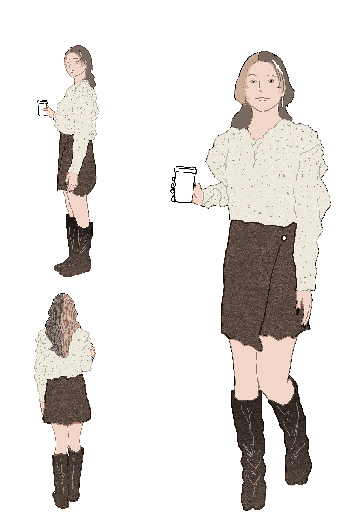 童年花点少女款（图ZNDA1MTU0ODg0） - 休闲/流行服饰 - 站酷设计师东之雅原创素材 - 站酷ZCOOL