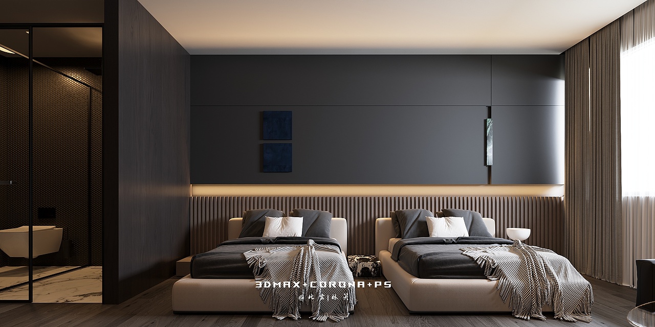 酒店里的极简奢境，每一处都戳中审美（图ZNDA1MTU1Nzky） - 酒店餐饮设计 - 站酷设计师北玄笑笑原创素材 - 站酷ZCOOL