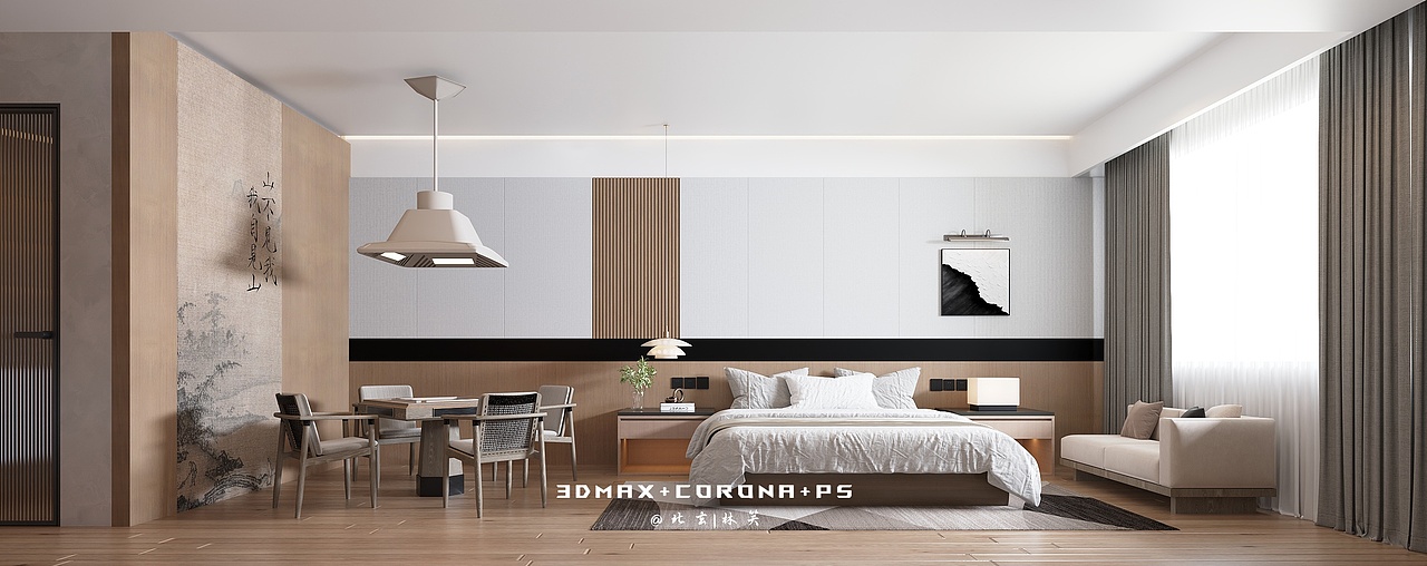 酒店里的极简奢境，每一处都戳中审美（图ZNDA1MTU1ODEy） - 酒店餐饮设计 - 站酷设计师北玄笑笑原创素材 - 站酷ZCOOL