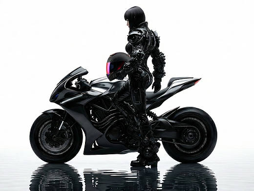 《你很机车：机械骨骼与流线型机车的视觉重构》