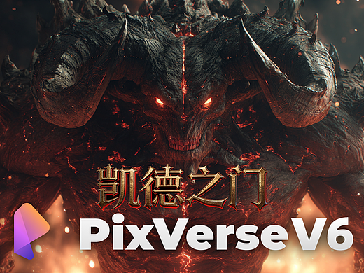 PixVerse V6 官方合作 提示词巅峰季《凯德之门》