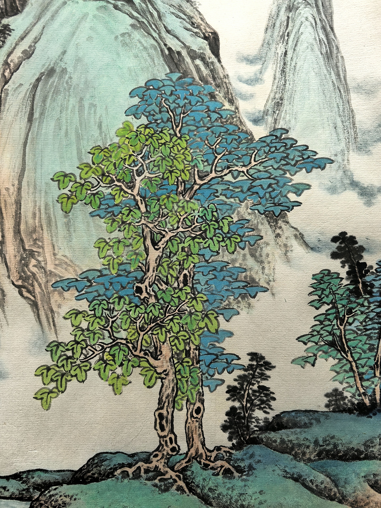 云瀑春深（图ZNDA1MTcyMzY4） - 绘画 - 站酷设计师安田原创素材 - 站酷ZCOOL