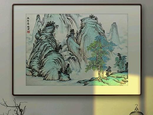 云瀑春深
