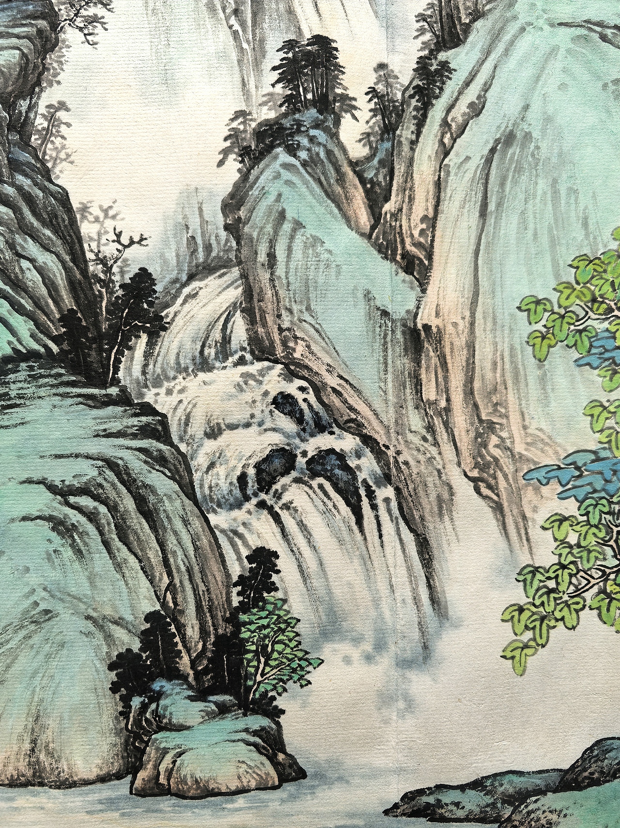 云瀑春深（图ZNDA1MTcyMzcy） - 绘画 - 站酷设计师安田原创素材 - 站酷ZCOOL