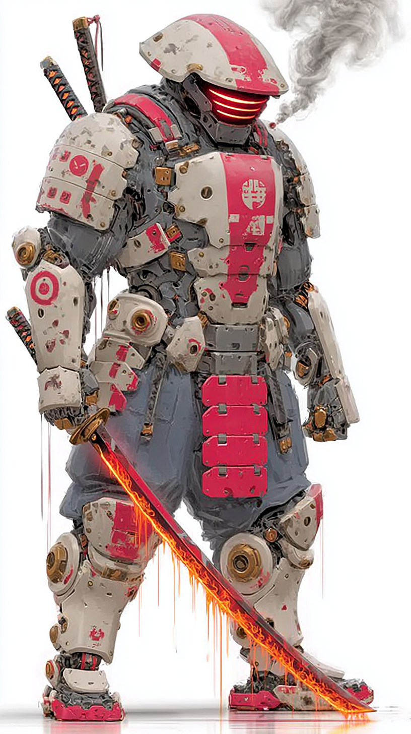 赤焰机甲武士（图ZNDA1MTczNzE2） - AI作品 - 站酷设计师斗神俊俊原创素材 - 站酷ZCOOL