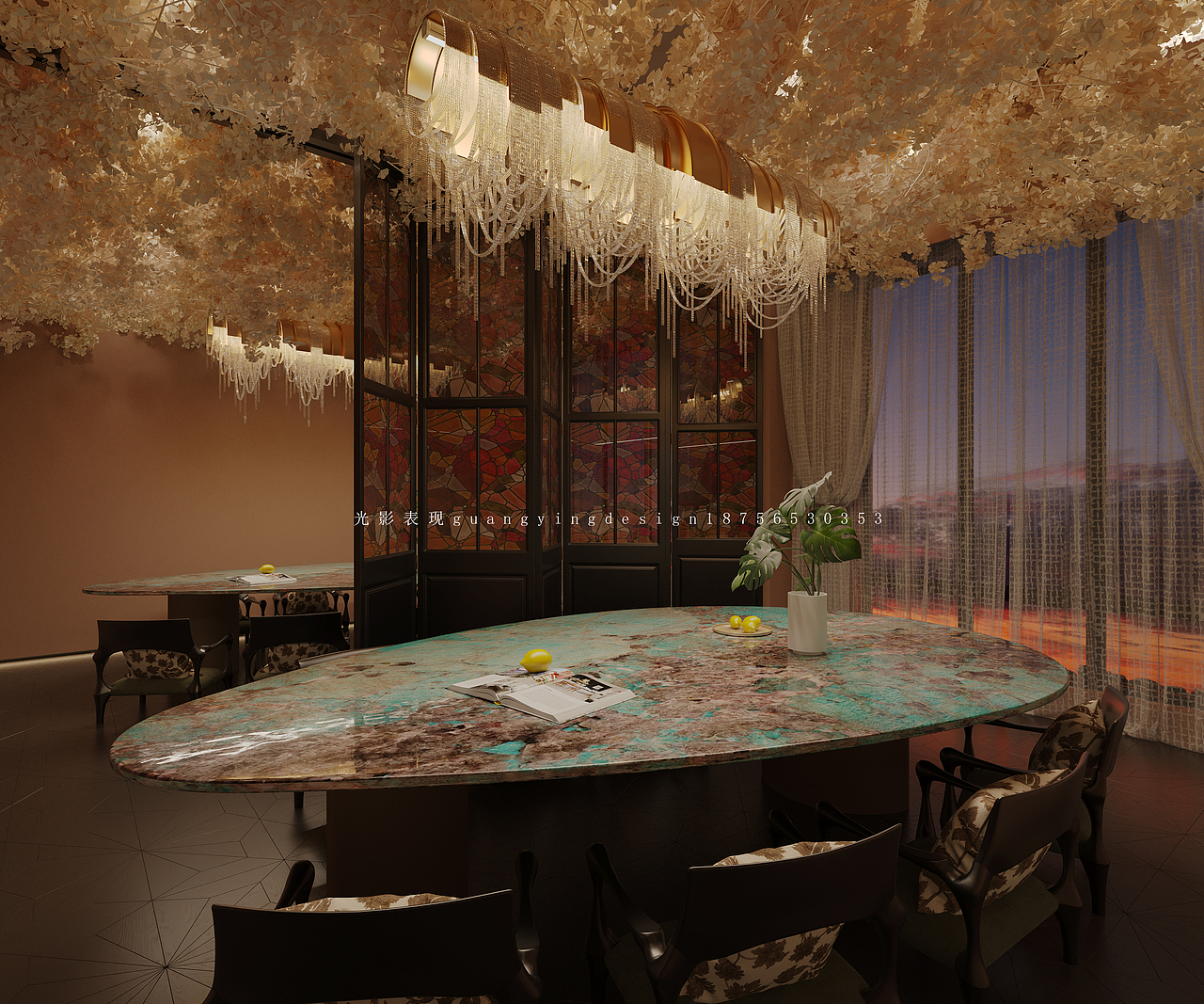 餐厅xi效果图（图ZNDA1MTc1NTA4） - 酒店餐饮设计 - 站酷设计师光影效果图施工图原创素材 - 站酷ZCOOL
