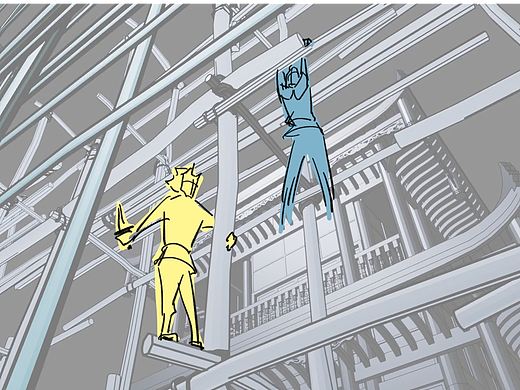 一段打斗动态分镜