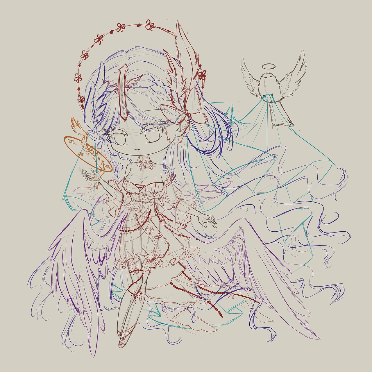 👼（图ZNDA1MTgwOTg0） - 绘画 - 站酷设计师西柚特喵柔原创素材 - 站酷ZCOOL