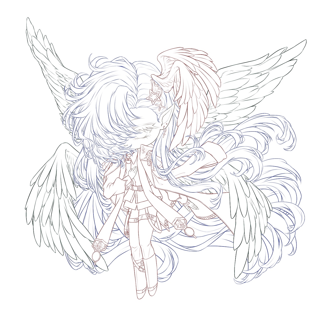 天使（图ZNDA1MTgxNDc2） - 绘画 - 站酷设计师西柚特喵柔原创素材 - 站酷ZCOOL