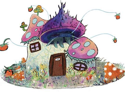 治愈系森系蘑菇小屋