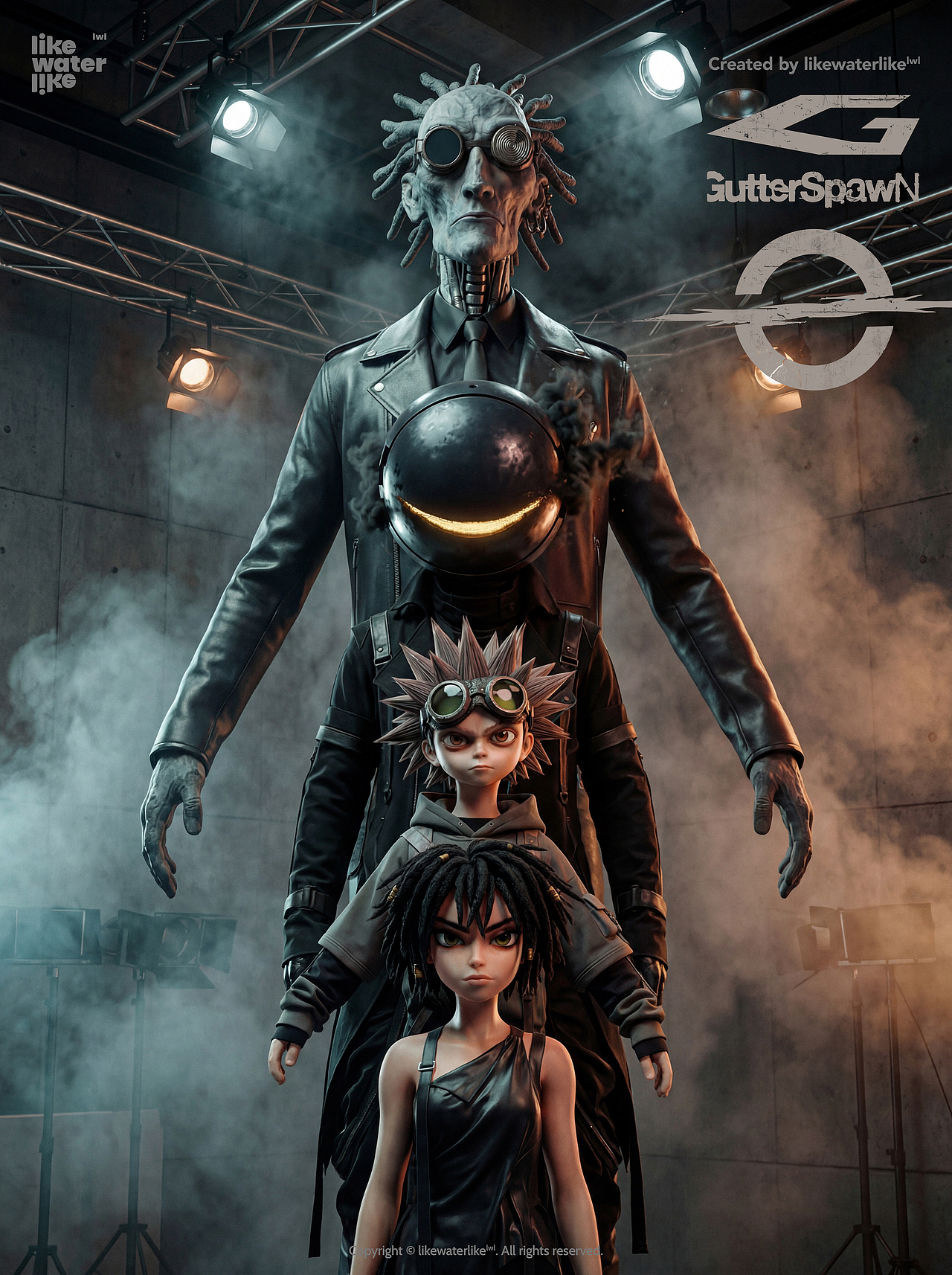GutterSpawN 浊沟之子 | 拍摄与杂志封面(图ZNDA1MTg1Mjcy) - AI作品 - 站酷设计师likewaterlike原创素材 - 站酷ZCOOL