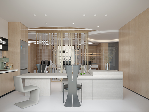 现代简约 办公楼内部环境表现