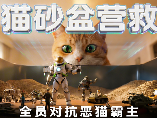 猫砂盆营救动画短片