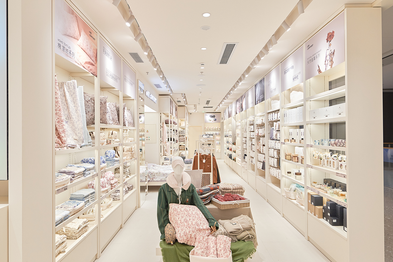 欧喜生活零售店设计:暖调极简的治愈零售店（图ZNDA1MTkyNzc2） - 商业空间设计 - 站酷设计师红纸设计事务所原创素材 - 站酷ZCOOL