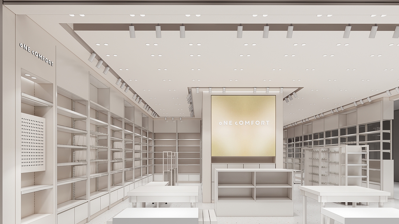 欧喜生活零售店设计:暖调极简的治愈零售店（图ZNDA1MTkyODI4） - 商业空间设计 - 站酷设计师红纸设计事务所原创素材 - 站酷ZCOOL