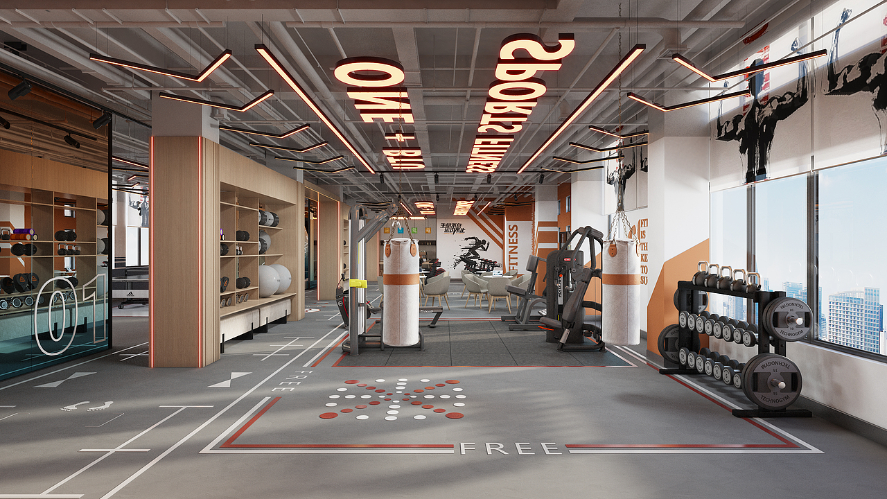 🔥老板必看！网红健身房设计逻辑全拆解✨（图ZNDA1MTk0NzY0） - 商业空间设计 - 站酷设计师Freak工作室原创素材 - 站酷ZCOOL
