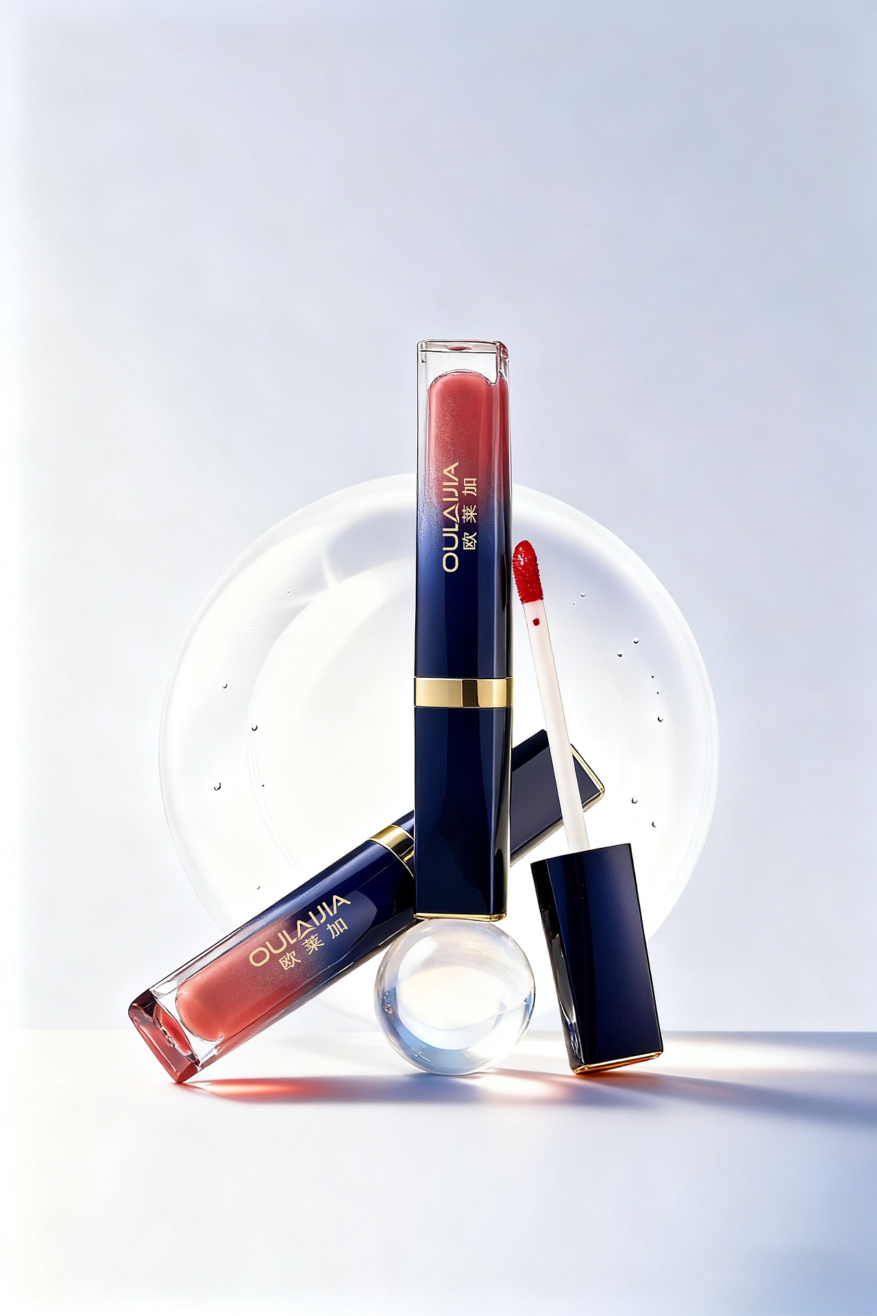 OULAIJIA欧莱加唇釉产品展示（图ZNDA1MTk1NzY4） - 海报 - 站酷设计师哒布溜0215原创素材 - 站酷ZCOOL