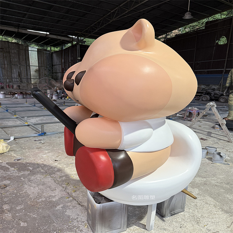 玻璃钢蹲马桶玩手机卡通雕塑（图ZNDA1MTk1Nzky） - 其他动漫 - 站酷设计师云朵玻璃钢雕塑厂原创素材 - 站酷ZCOOL