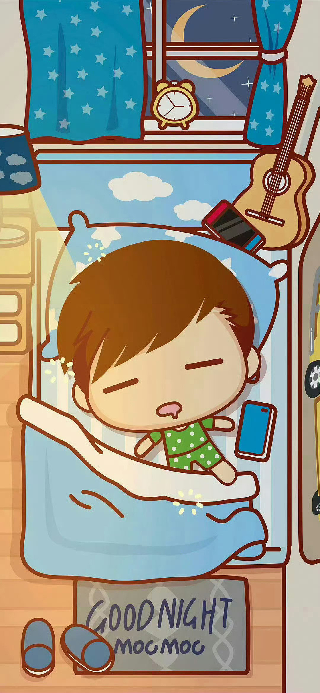 【壁纸】晚安～能睡好觉就是人生最有福报的（图ZNDA1MTk5ODY4） - 商业插画 - 站酷设计师碳碳原创素材 - 站酷ZCOOL