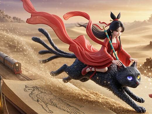 画中人之“水月镜花”AIGC动态壁纸设计