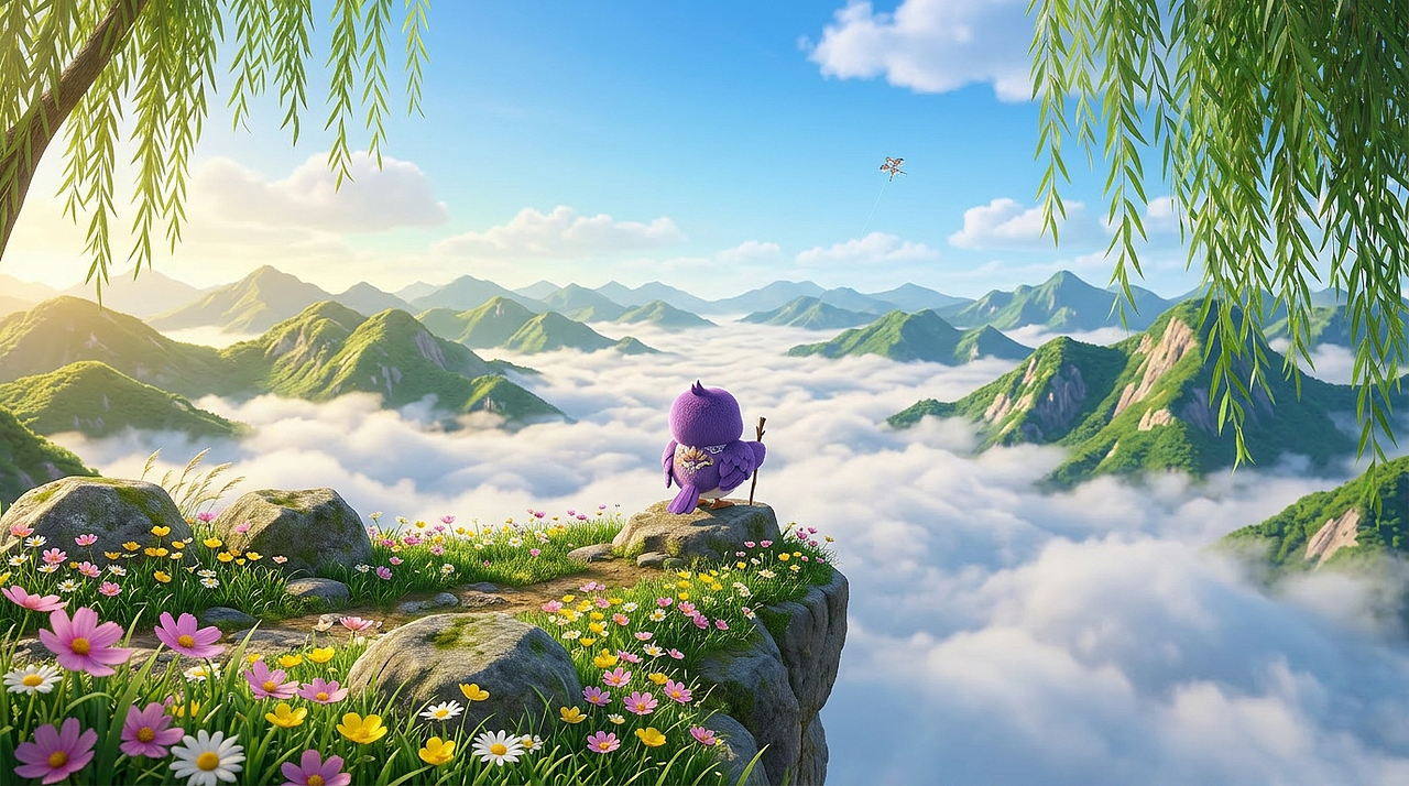 《起风时》紫衿-AIGC短片来袭!(图ZNDA1MjA4MTky) - 短片 - 站酷设计师Howie浩原创素材 - 站酷ZCOOL