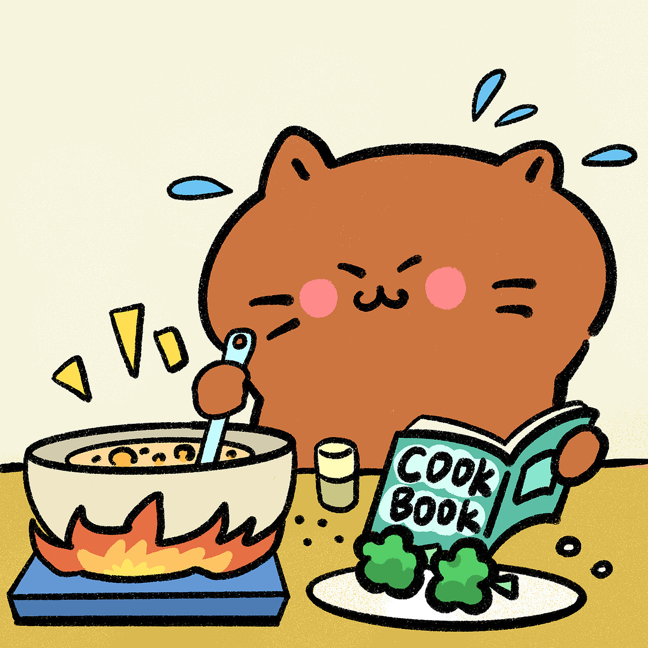 花花果果表情包第一弹/原创表情包（图ZNDA1MjA5MDI0） - 商业插画 - 站酷设计师阿橘的素色插画记原创素材 - 站酷ZCOOL